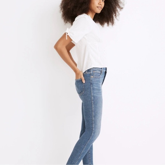 Madewell 10” High-Rise Skinny Jeans-Raw Hem Sz 24 - Picture 3 of 13